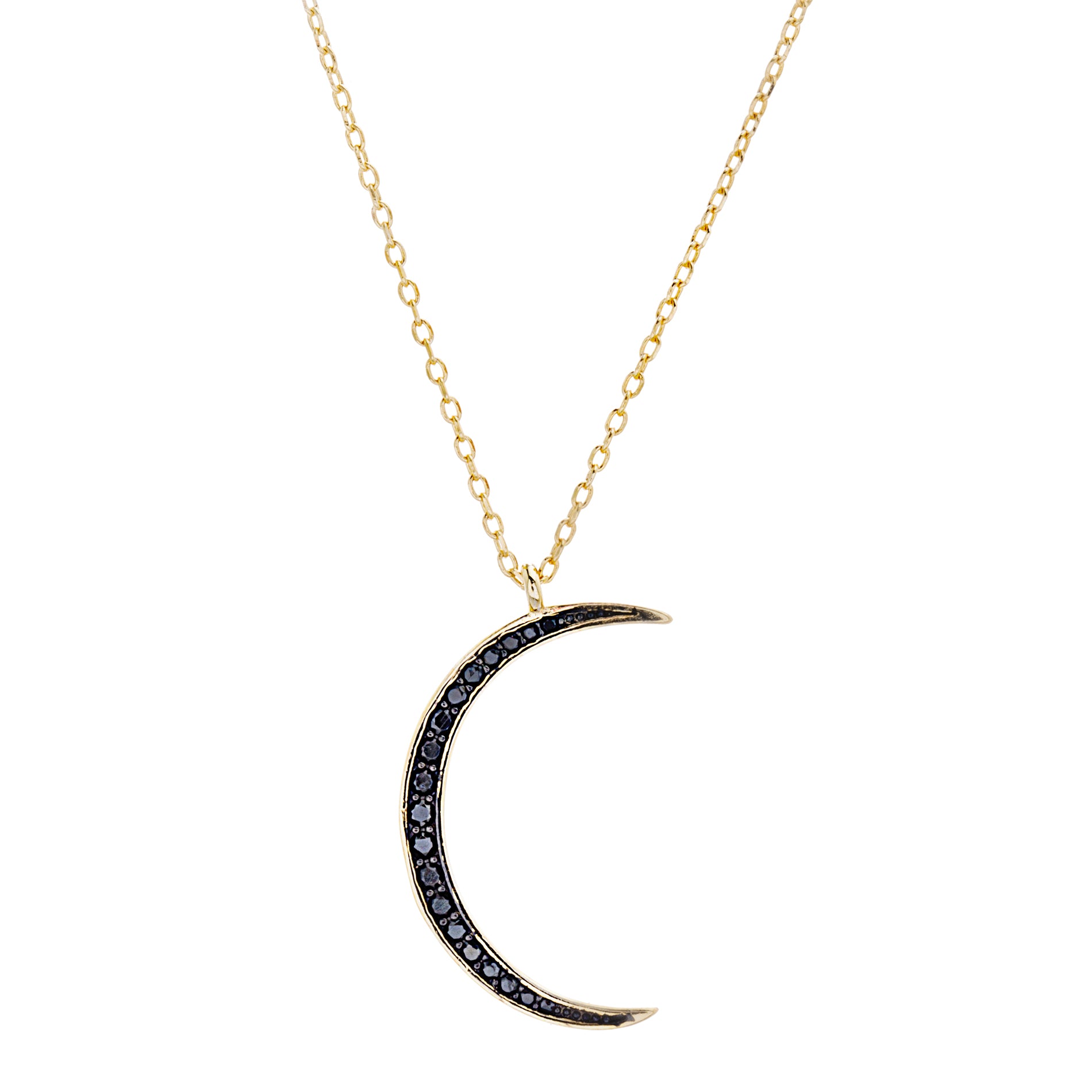 Crescent Moon Pendant Necklace